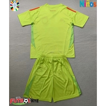 Camiseta Alemania Portero Visitante Equipación para niños Eurocopa 2024 manga corta (+ pantalones cortos)